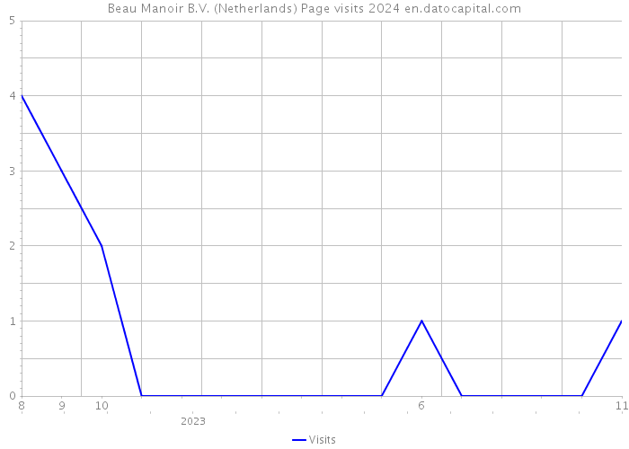 Beau Manoir B.V. (Netherlands) Page visits 2024 