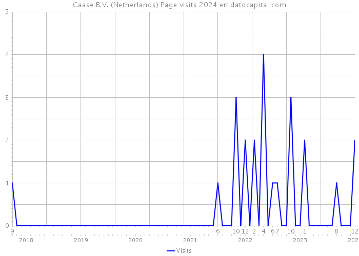Caase B.V. (Netherlands) Page visits 2024 