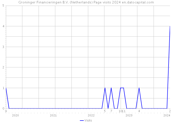 Groninger Financieringen B.V. (Netherlands) Page visits 2024 