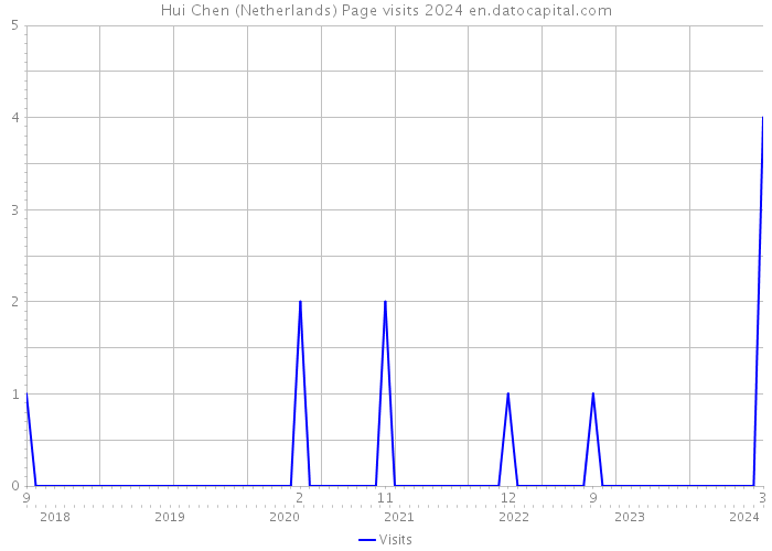 Hui Chen (Netherlands) Page visits 2024 