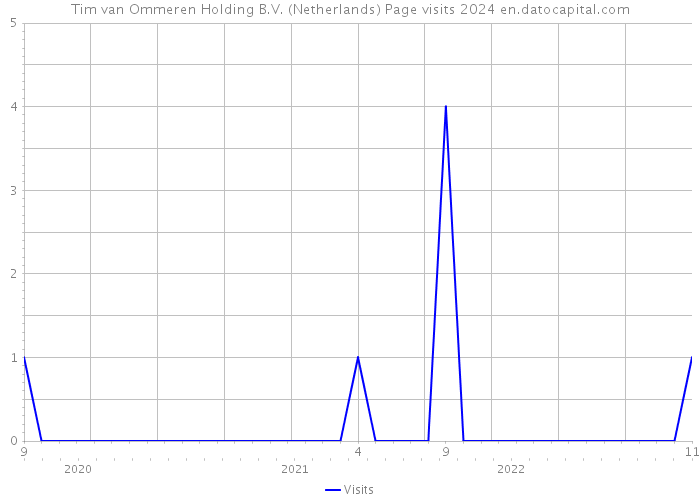 Tim van Ommeren Holding B.V. (Netherlands) Page visits 2024 
