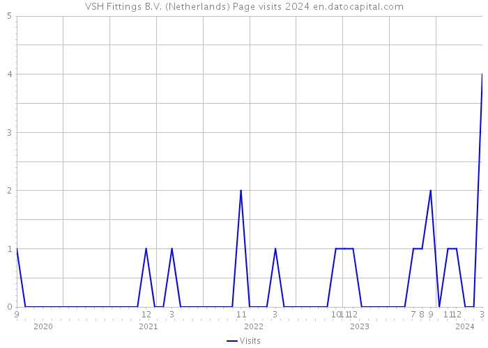 VSH Fittings B.V. (Netherlands) Page visits 2024 
