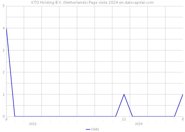 KTO Holding B.V. (Netherlands) Page visits 2024 