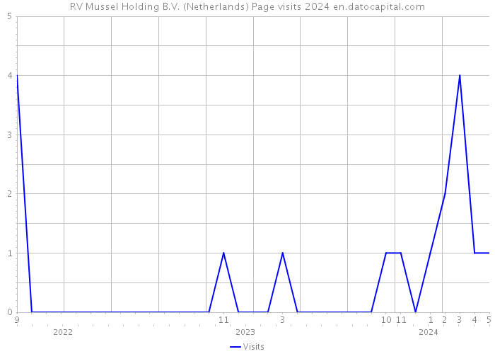 RV Mussel Holding B.V. (Netherlands) Page visits 2024 