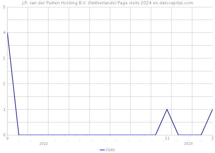 J.P. van der Putten Holding B.V. (Netherlands) Page visits 2024 