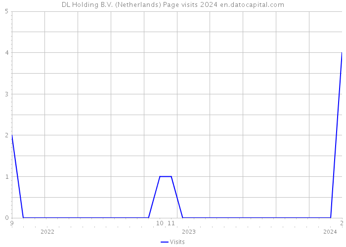 DL Holding B.V. (Netherlands) Page visits 2024 