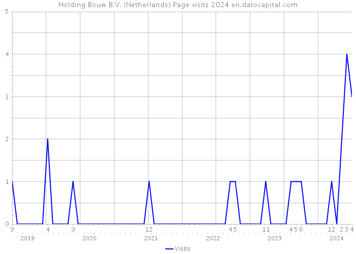 Holding Bouw B.V. (Netherlands) Page visits 2024 