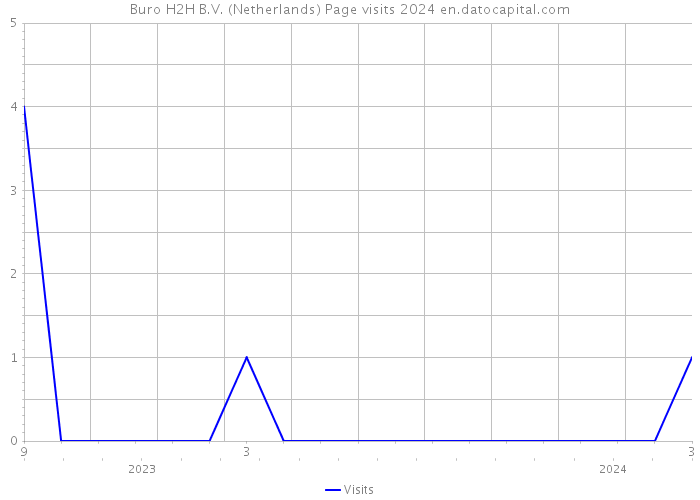 Buro H2H B.V. (Netherlands) Page visits 2024 