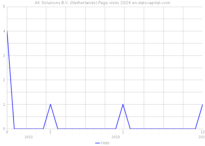 AK Solutions B.V. (Netherlands) Page visits 2024 