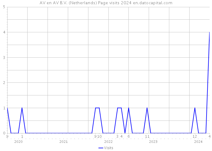 AV en AV B.V. (Netherlands) Page visits 2024 