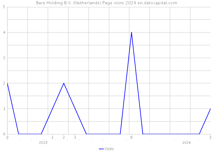 Bare Holding B.V. (Netherlands) Page visits 2024 