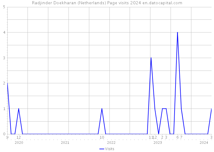 Radjinder Doekharan (Netherlands) Page visits 2024 
