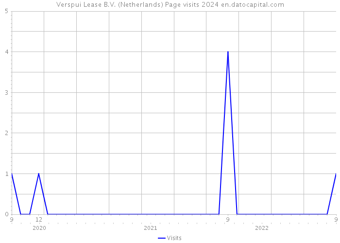Verspui Lease B.V. (Netherlands) Page visits 2024 