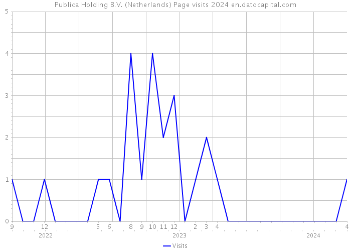 Publica Holding B.V. (Netherlands) Page visits 2024 