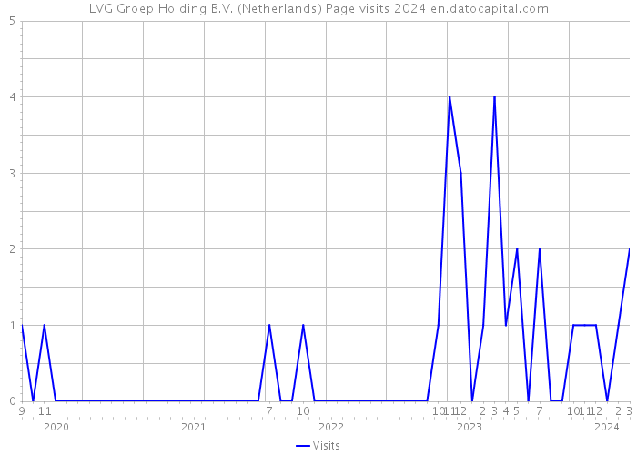 LVG Groep Holding B.V. (Netherlands) Page visits 2024 