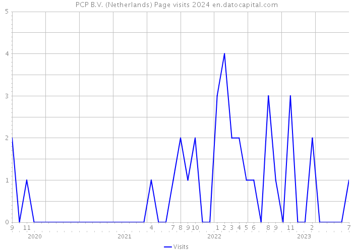 PCP B.V. (Netherlands) Page visits 2024 