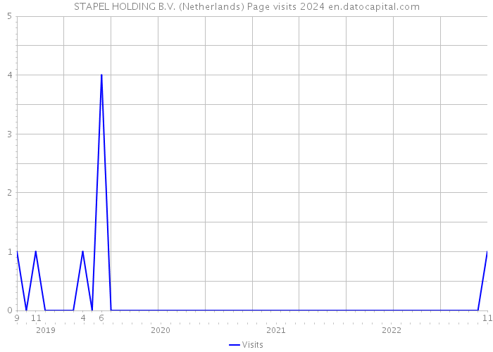 STAPEL HOLDING B.V. (Netherlands) Page visits 2024 