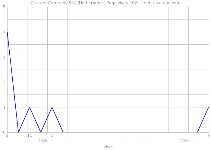 Custom Company B.V. (Netherlands) Page visits 2024 