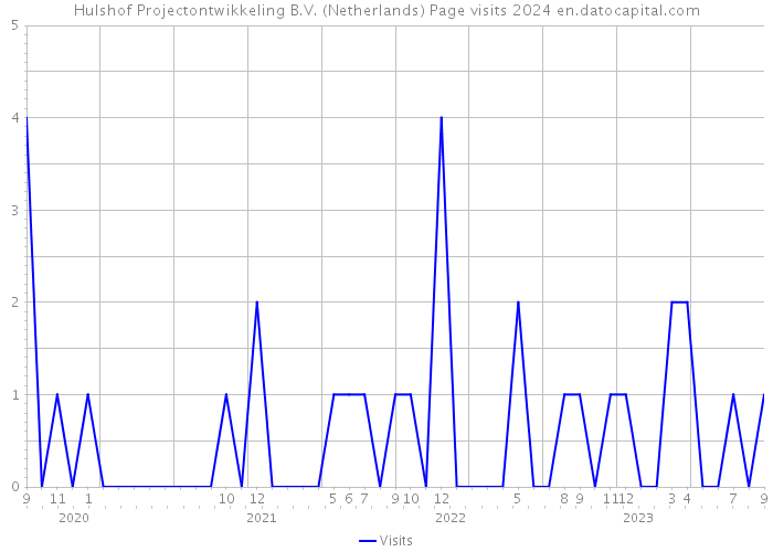 Hulshof Projectontwikkeling B.V. (Netherlands) Page visits 2024 
