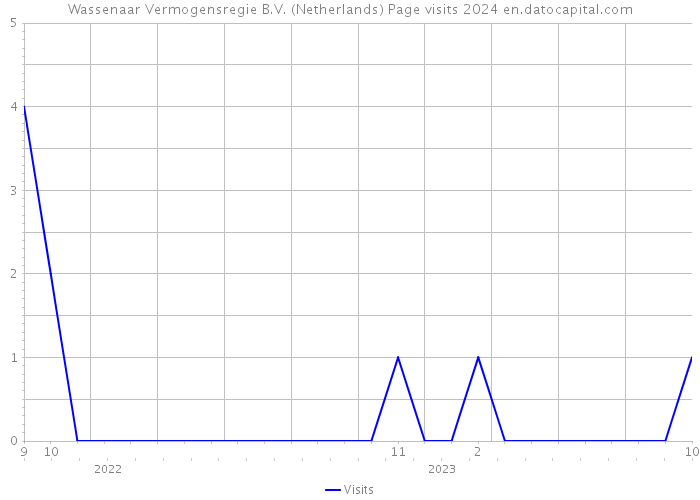 Wassenaar Vermogensregie B.V. (Netherlands) Page visits 2024 