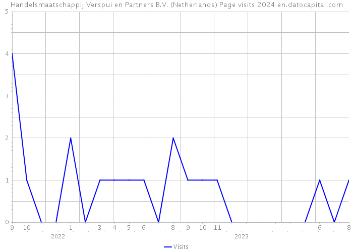 Handelsmaatschappij Verspui en Partners B.V. (Netherlands) Page visits 2024 