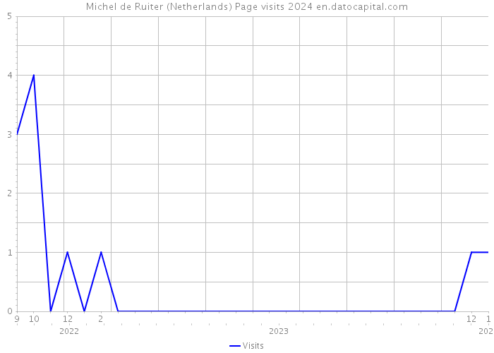 Michel de Ruiter (Netherlands) Page visits 2024 