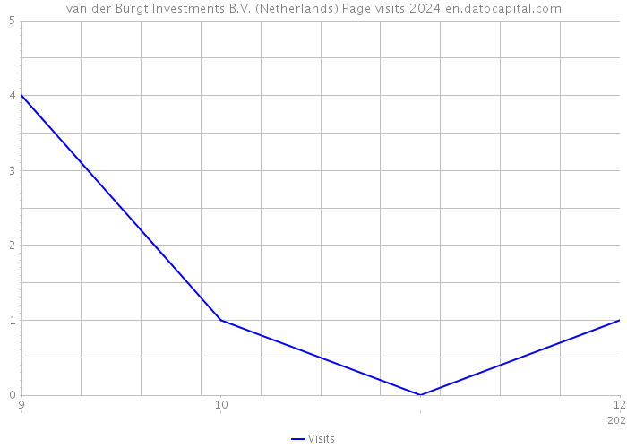 van der Burgt Investments B.V. (Netherlands) Page visits 2024 