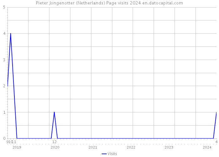 Pieter Jongenotter (Netherlands) Page visits 2024 