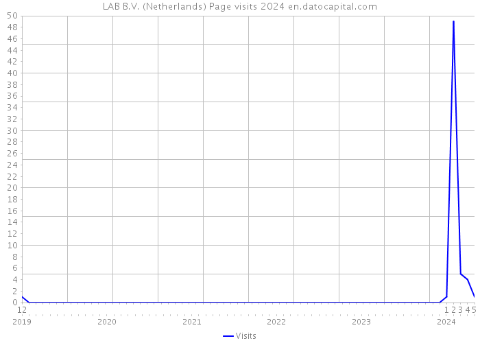 LAB B.V. (Netherlands) Page visits 2024 