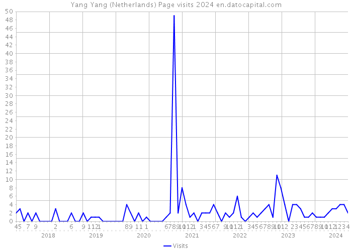 Yang Yang (Netherlands) Page visits 2024 