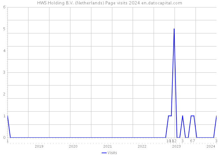 HWS Holding B.V. (Netherlands) Page visits 2024 