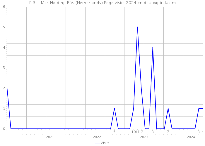 P.R.L. Mes Holding B.V. (Netherlands) Page visits 2024 