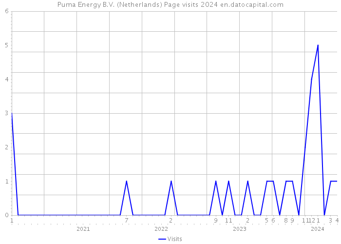 Puma Energy B.V. (Netherlands) Page visits 2024 