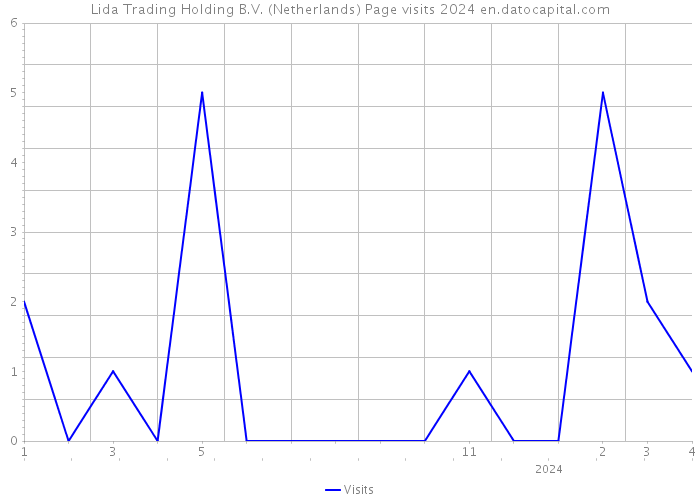Lida Trading Holding B.V. (Netherlands) Page visits 2024 