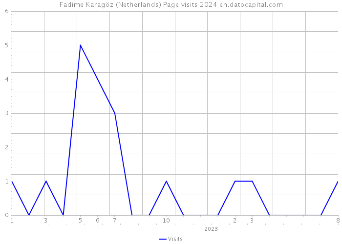 Fadime Karagöz (Netherlands) Page visits 2024 