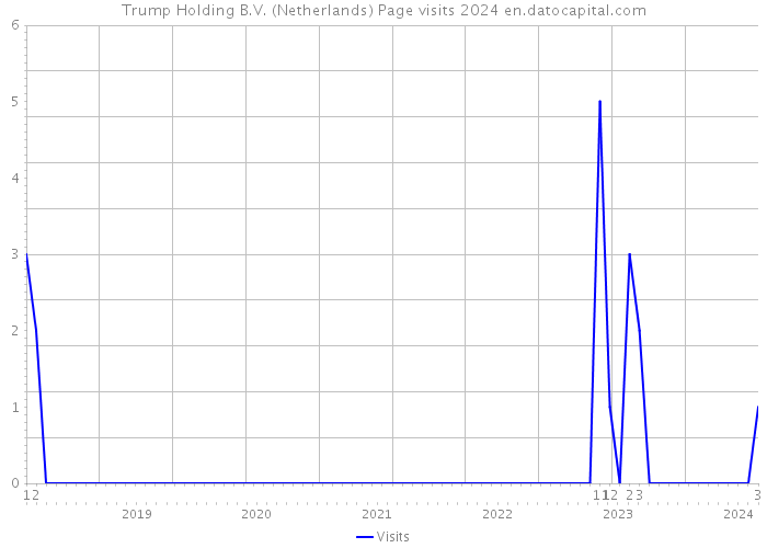 Trump Holding B.V. (Netherlands) Page visits 2024 