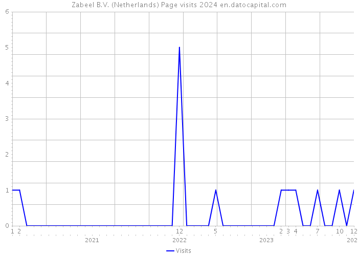 Zabeel B.V. (Netherlands) Page visits 2024 