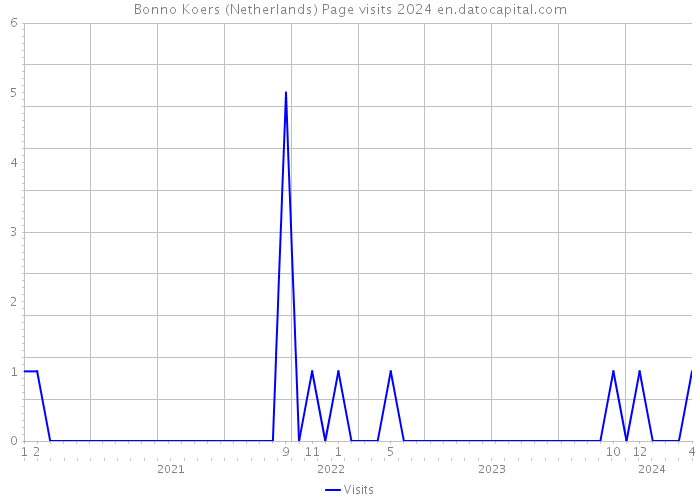 Bonno Koers (Netherlands) Page visits 2024 