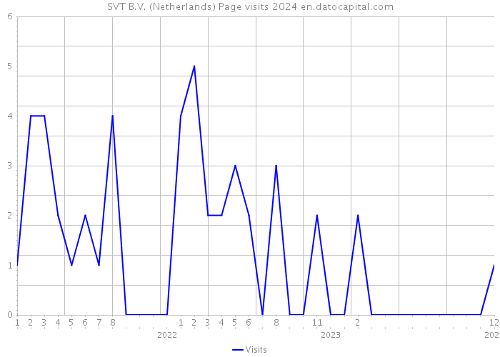 SVT B.V. (Netherlands) Page visits 2024 