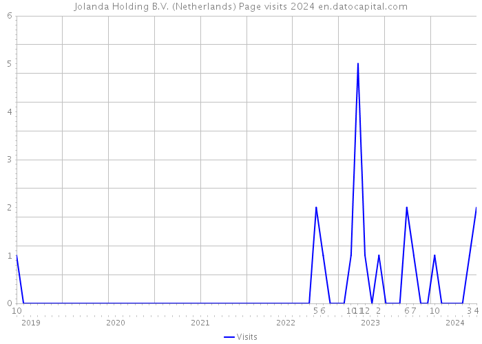 Jolanda Holding B.V. (Netherlands) Page visits 2024 