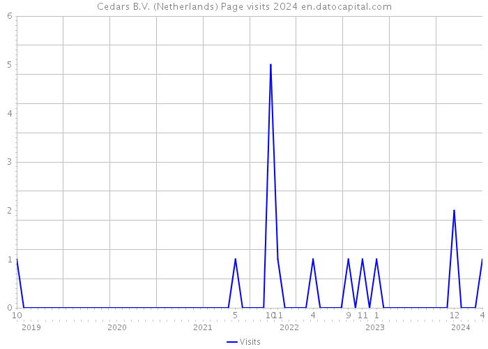 Cedars B.V. (Netherlands) Page visits 2024 