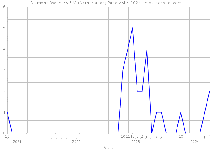 Diamond Wellness B.V. (Netherlands) Page visits 2024 