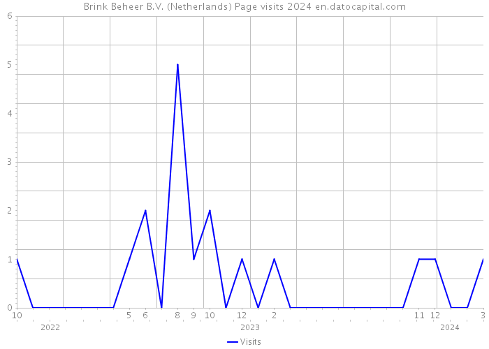 Brink Beheer B.V. (Netherlands) Page visits 2024 