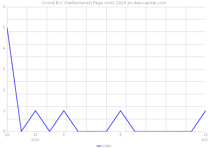 Gründ B.V. (Netherlands) Page visits 2024 