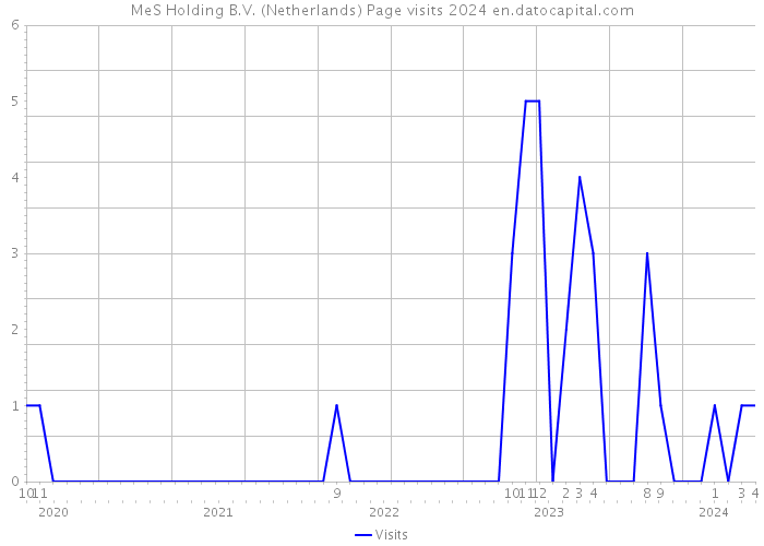 MeS Holding B.V. (Netherlands) Page visits 2024 
