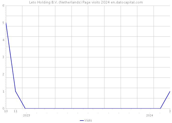 Leto Holding B.V. (Netherlands) Page visits 2024 