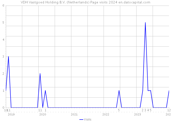 VDH Vastgoed Holding B.V. (Netherlands) Page visits 2024 