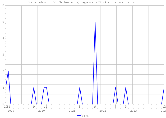 Stam Holding B.V. (Netherlands) Page visits 2024 