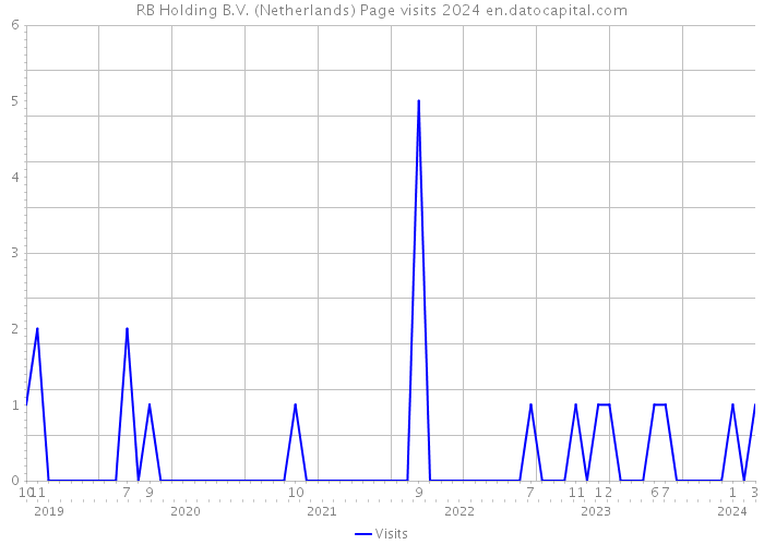 RB Holding B.V. (Netherlands) Page visits 2024 