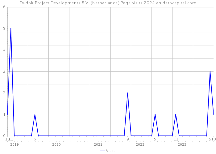 Dudok Project Developments B.V. (Netherlands) Page visits 2024 